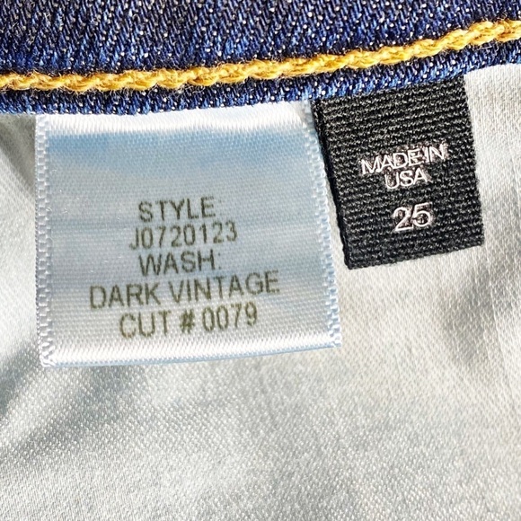 VERONICA BEARD Carolyn 10โ Baby Boot Metallic Gold Stripe Jeans, Size 25 - Picture 13 of 15